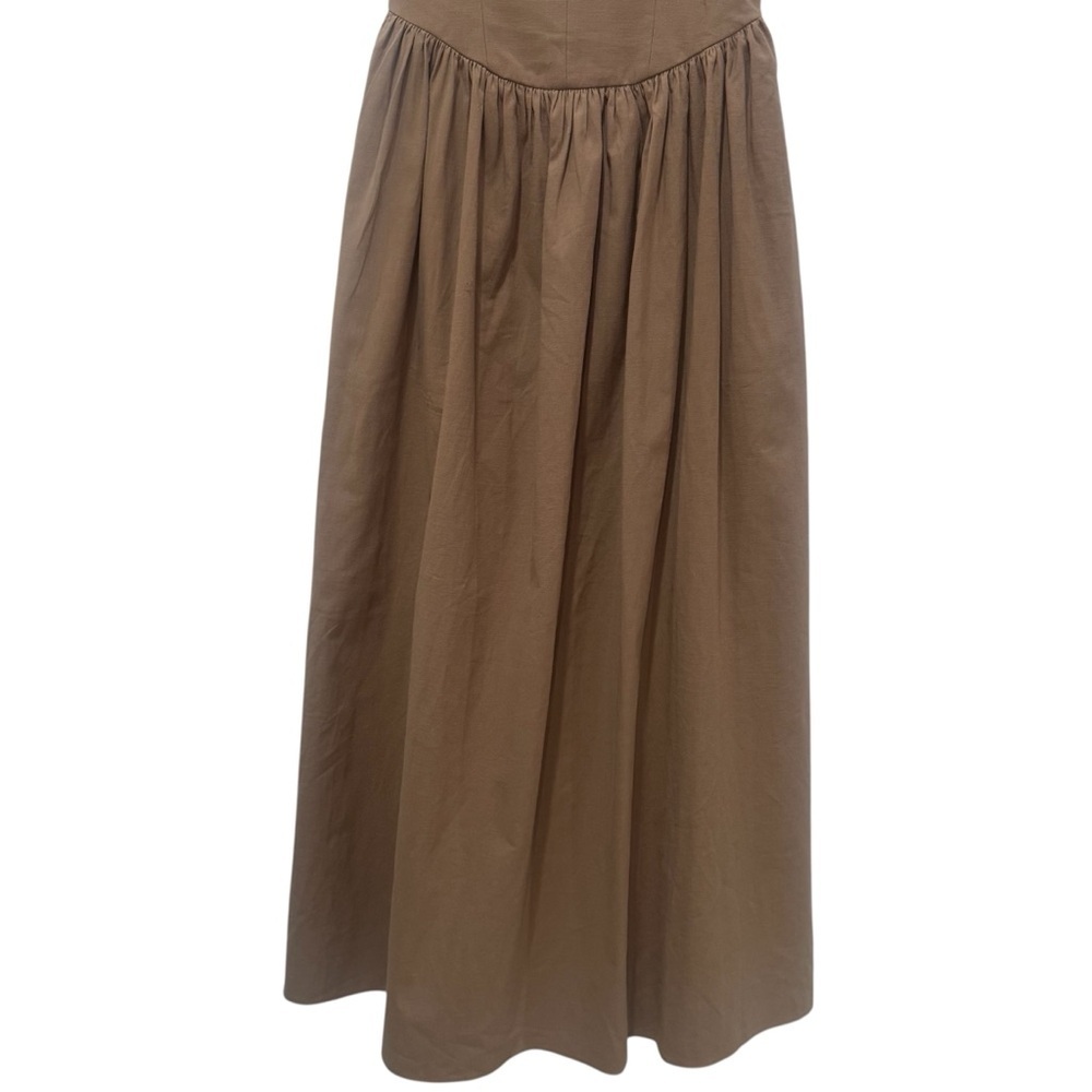 NEW Zara Midi Strappy Dress Empire Waist Old Money Garden Party Size‎ XS - Picture 6 of 15